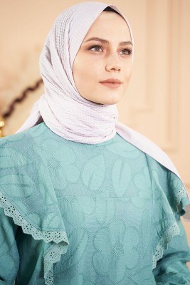 Bombe Serisi Çizgili Çakıl Taşı Şal - Thumbnail