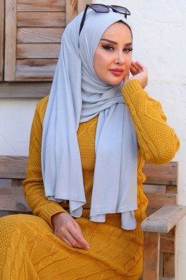 Pazarium - Penye Şal Gri -05