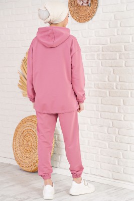 Fastrun Fermuarlı Gül Kurusu İkili Takım - Thumbnail