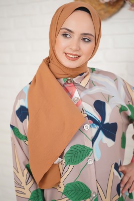 Pamuk Cazz Şal İpek Serisi Camel - Thumbnail