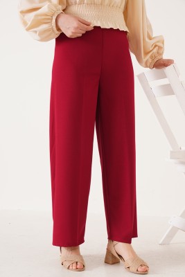 Bol Paça Bordo Kanvas Pantolon - Thumbnail