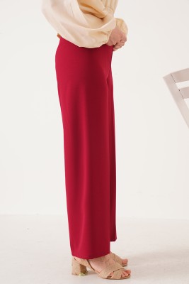 Bol Paça Bordo Kanvas Pantolon - Thumbnail