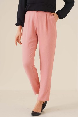 Pens Detaylı Pantolon Pudra - Thumbnail