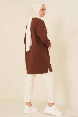 Salaş Armalı Tunik Kahve - Thumbnail