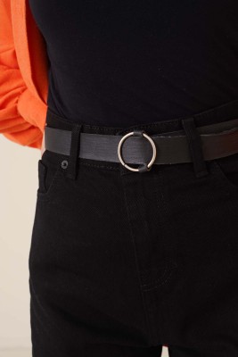 Boru Paça Siyah Jean Pantolon - Thumbnail