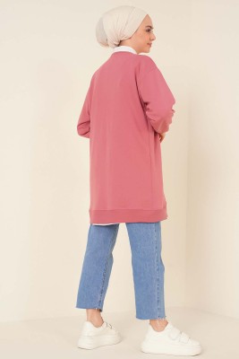 Ayıcık Baskılı Tunik Gül Kurusu - Thumbnail