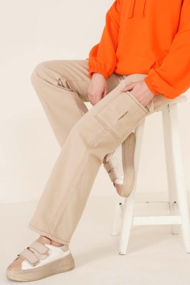 Cepli Kargo Pantolon Bej - Thumbnail