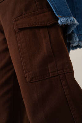 Cepli Kargo Pantolon Kestane - Thumbnail