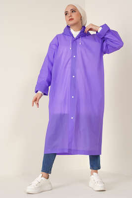 Su Geçirmez Yağmurluk Mor - Thumbnail