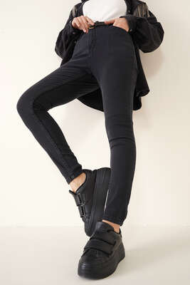 Skinny Jean Likralı Pantolon Siyah - Thumbnail