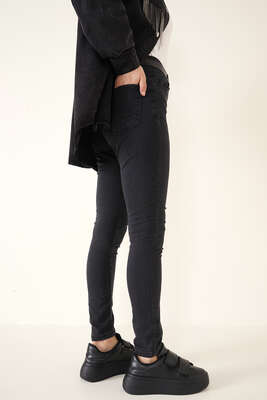 Skinny Jean Likralı Pantolon Siyah - Thumbnail