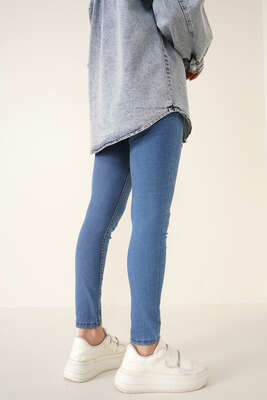 Skinny Jean Likralı Pantolon Açık Mavi - Thumbnail
