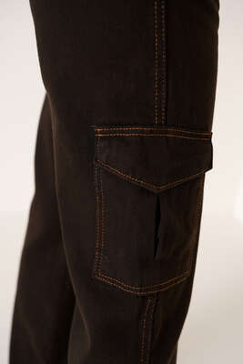 Cepli Kargo Pantolon Kahve Taba - Thumbnail