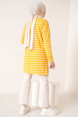 Şeritli Tunik Hardal - Thumbnail