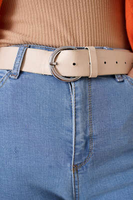 Paçaları Sökük Jean Pantolon Açık Kot - Thumbnail