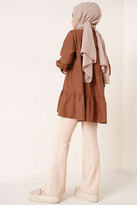 Katkat Gömlek Kahve - Thumbnail