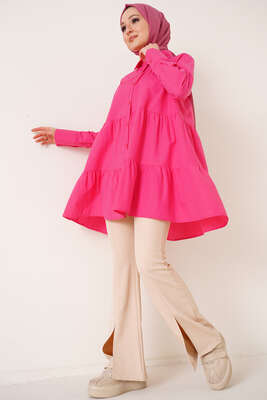 Katkat Gömlek Fuşya - Thumbnail