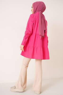 Katkat Gömlek Fuşya - Thumbnail