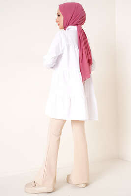 Katkat Gömlek Beyaz - Thumbnail