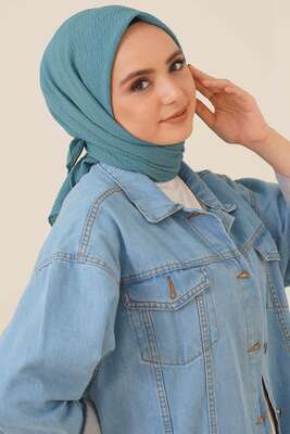 Pazarium - Mio Caz Eşarp Petrol Yeşili