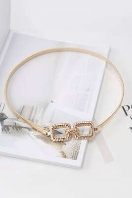 Burgu Toka İtalyan Yassı Kemer Gold - Thumbnail