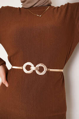 Pazarium - Halka Toka İtalyan Yassı Kemer Gold