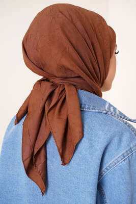 Bambu Kraş Eşarp Toprak - Thumbnail