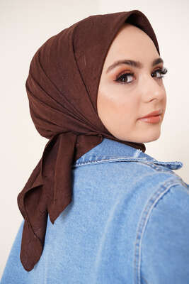 Bambu Kraş Eşarp Kestane - Thumbnail