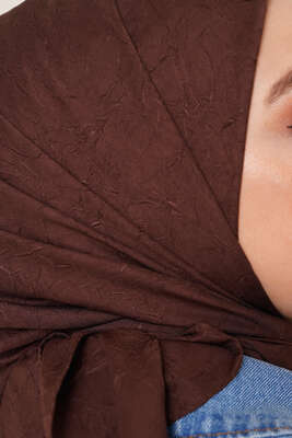 Bambu Kraş Eşarp Kestane - Thumbnail