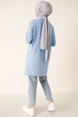 Salaş Armalı Tunik Mavi - Thumbnail