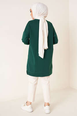 Salaş Armalı Tunik Zümrüt Yeşili - Thumbnail