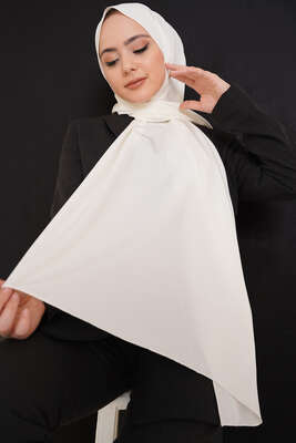 Düz Capri Şal Ekru - Thumbnail