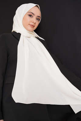 Düz Capri Şal Ekru - Thumbnail