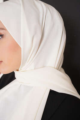 Düz Capri Şal Ekru - Thumbnail