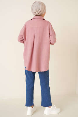 Tek Cepli Ayrobin Gömlek Pudra - Thumbnail