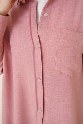 Tek Cepli Ayrobin Gömlek Pudra - Thumbnail