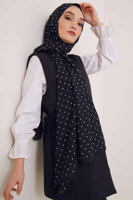 Karma Serisi Mio Şal Puantiye Desen - Thumbnail