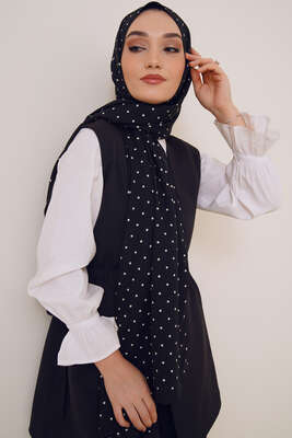 Karma Serisi Mio Şal Puantiye Desen - Thumbnail