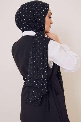 Karma Serisi Mio Şal Puantiye Desen - Thumbnail