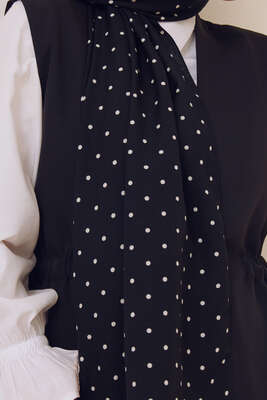 Karma Serisi Mio Şal Puantiye Desen - Thumbnail