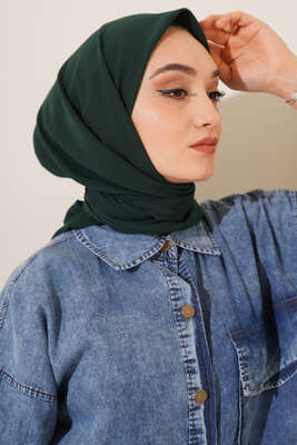 Medine İpeği Eşarp Zümrüt - Thumbnail