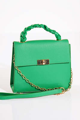 Örgü Kulp Omuz Çantası Benetton - Thumbnail