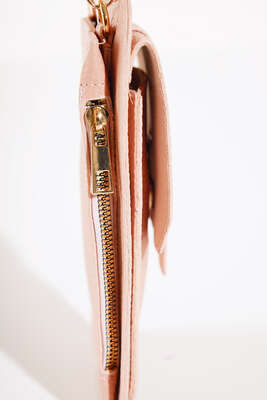 Kapaklı Cüzdan Çanta Pudra - Thumbnail