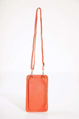 Kapaklı Cüzdan Çanta Oranj - Thumbnail