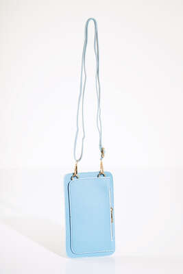 Kapaklı Cüzdan Çanta Bebe Mavi - Thumbnail