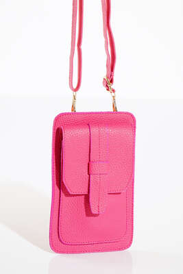 Kapaklı Cüzdan Çanta Fusya - Thumbnail