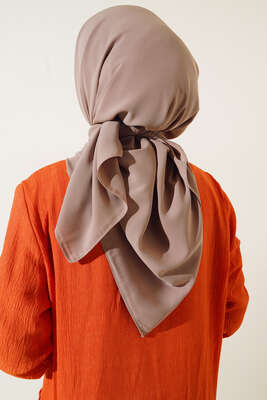 Medine İpeği Eşarp Bej - Thumbnail