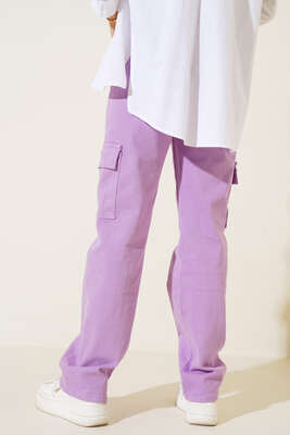 Cepli Kargo Pantolon Lila - Thumbnail