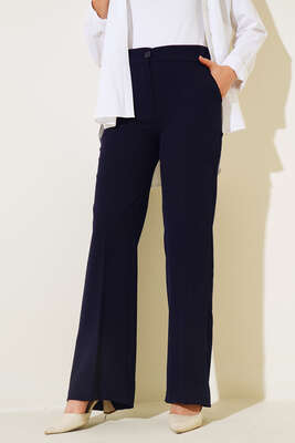 Bol Paça Cepli Pantolon Lacivert - Thumbnail