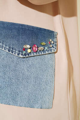 Kot Cep Detaylı İkili Takım Taş - Thumbnail